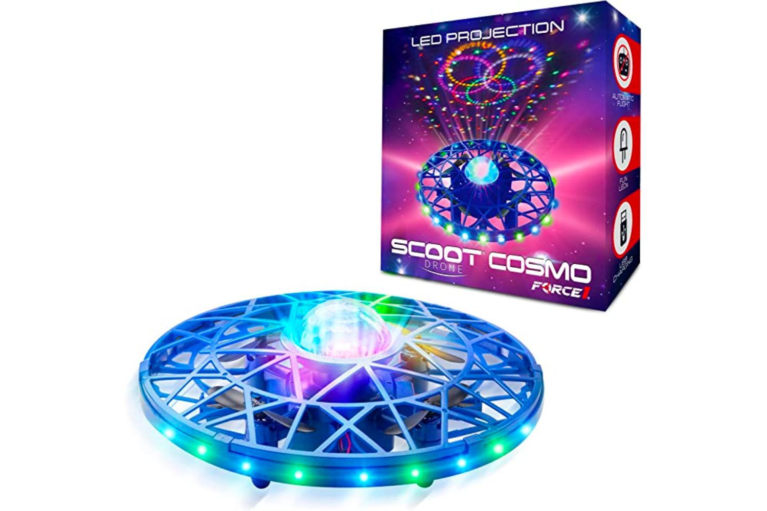 Force 1 Scoot Cosmo LED室内无人机