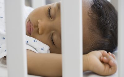 baby sleeping in crib