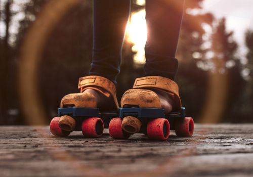 vintage roller skates