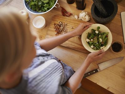 Making the perfect salad!