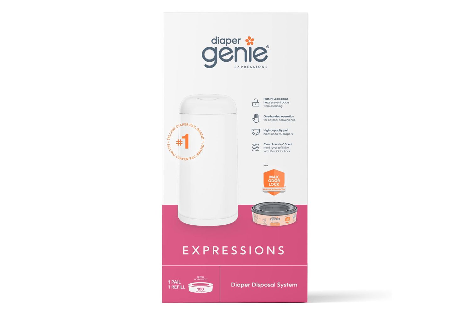 Amazon Diaper Genie Expressions Diaper Pail