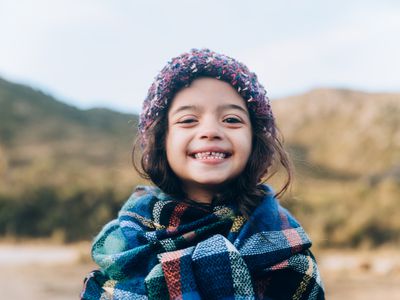 Child in winter clothes