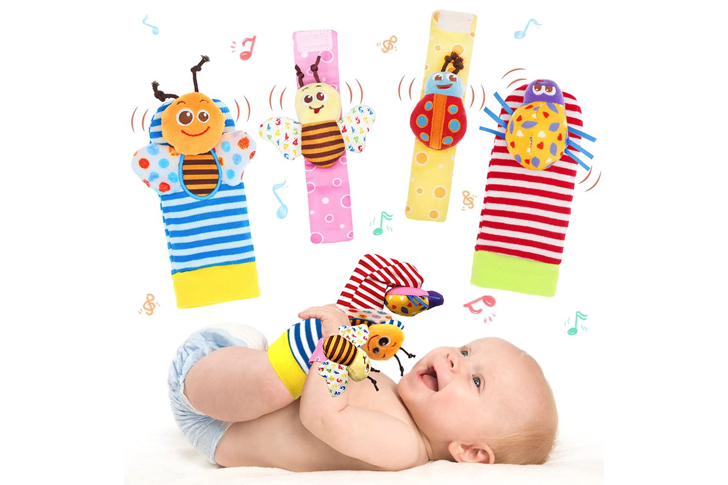 BlooBlooMax Wrist & Sock Rattles