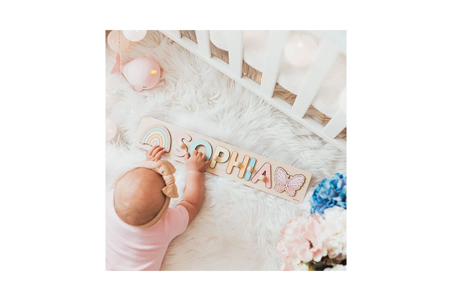Name Puzzle With Pegs Personalized Wooden Name Puzzle Wooden Toys Custom Name Puzzle by BusyPuzzle Christmas Present Personalized Birthday Baby 1 Year Old Gifts Boy and Girl Easter Gifts for Kids