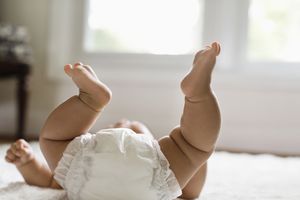 在婴儿的婴儿身上看到了一件东西