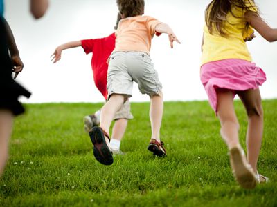 Kids playing outside