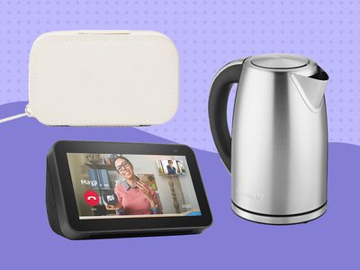 An assortment of gifts for grandparents we recommend displayed on a two-tone purple patterned background