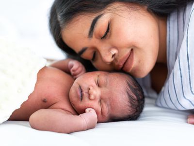 Infant with young mother