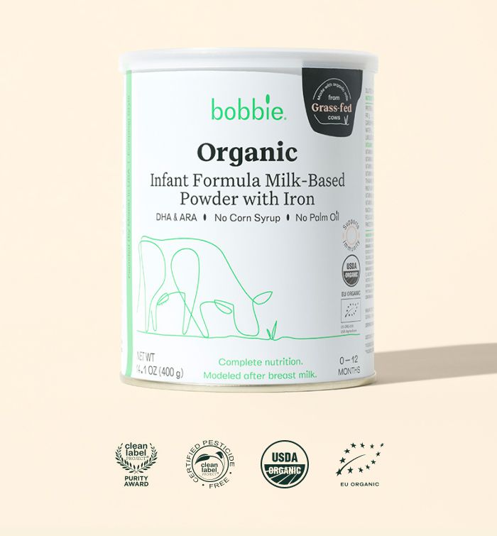Bobbie Organic Infant Formula Milk-Based Powder with Iron