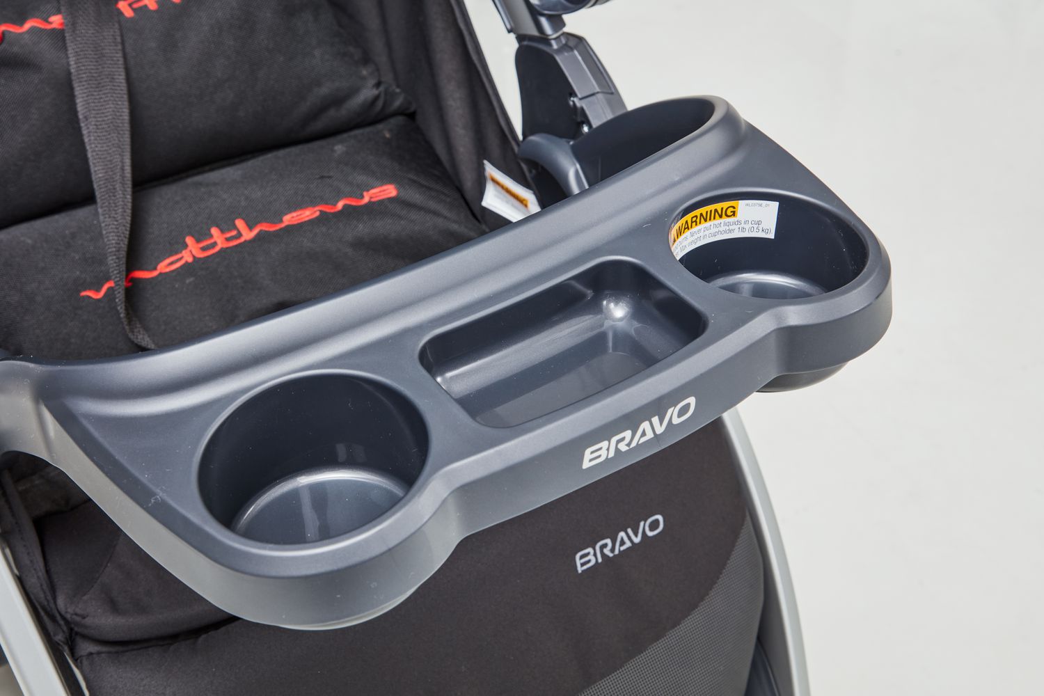 Close of Chicco Bravo Trio Travel System