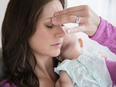 Mother with a headache